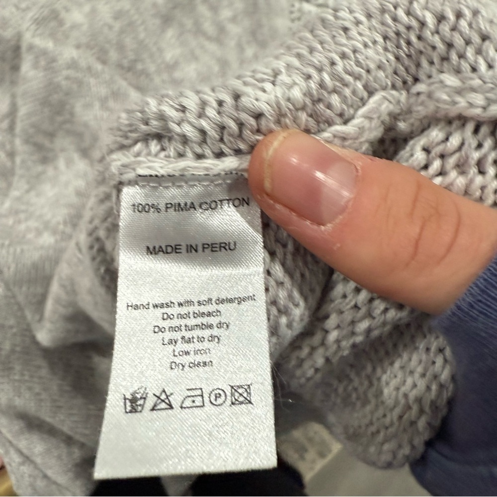 Ali Golden Dress Melange Cotton Knit Midi Tank in Grey - Picture 5 of 7